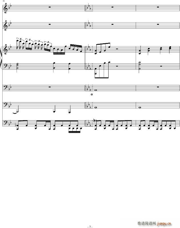 夜之诗(钢琴谱)7