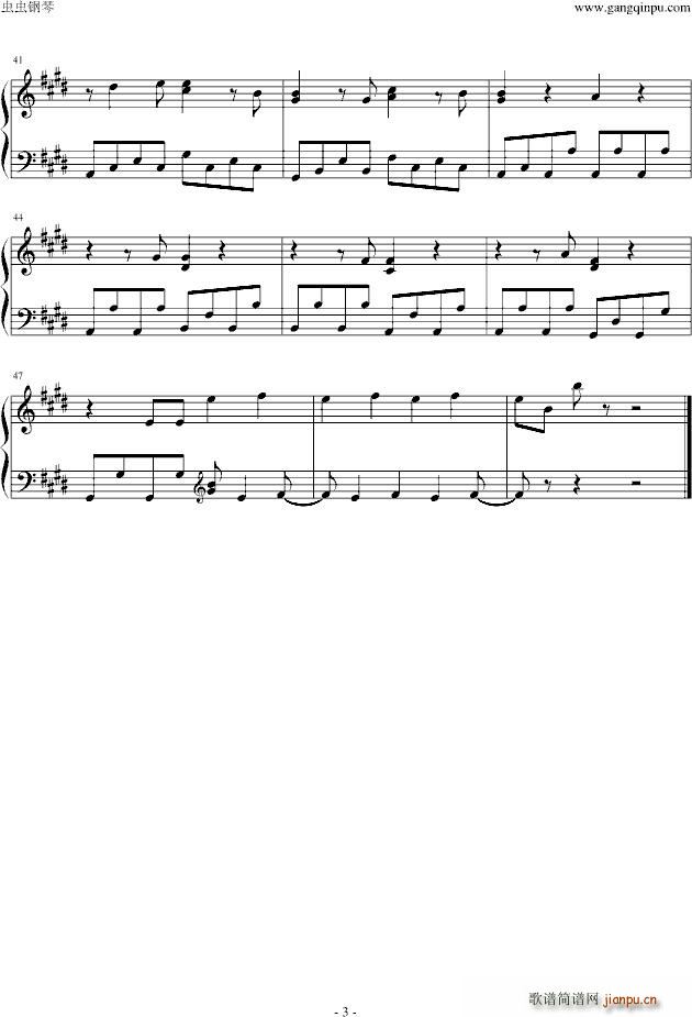 あの日見た花の名前を僕達はまだ知らない(钢琴谱)3