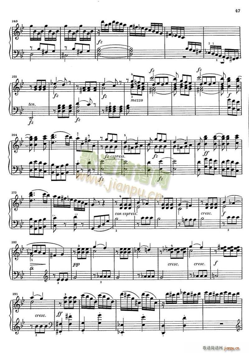 克莱门蒂g小调钢琴奏鸣曲(钢琴谱)5