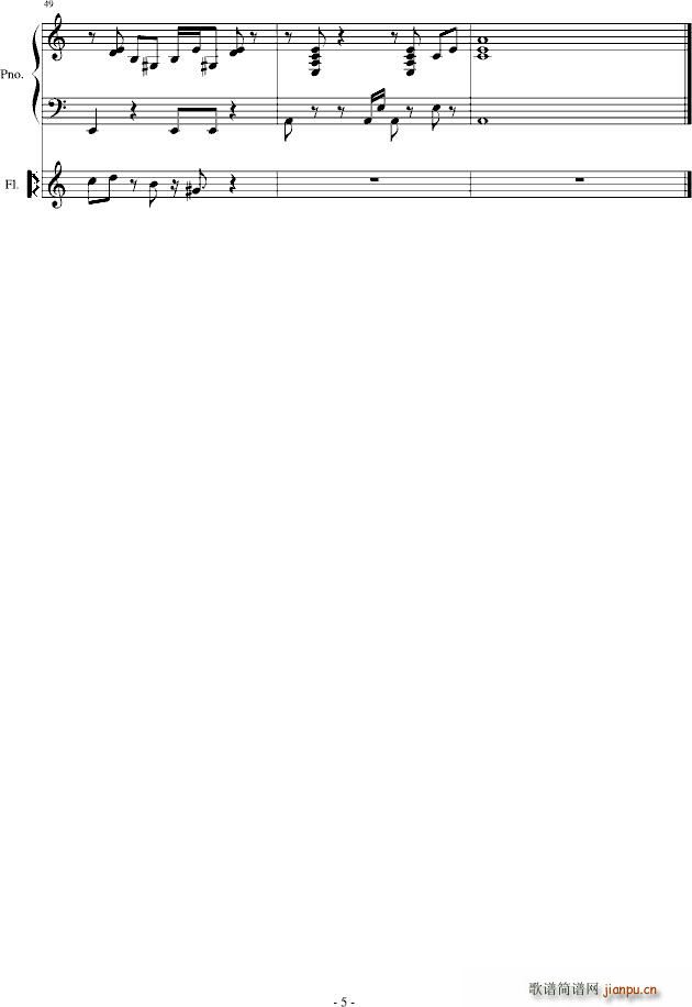 饥饿的灰狼(钢琴谱)5