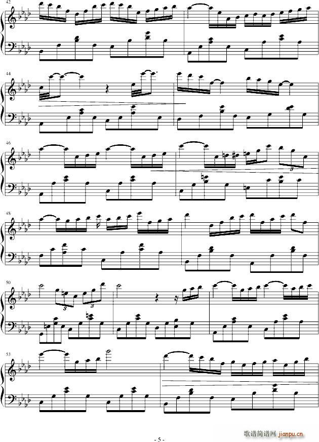 午夜即兴(钢琴谱)5