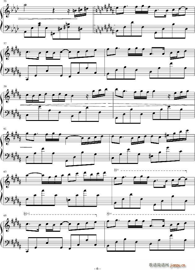 午夜即兴(钢琴谱)6