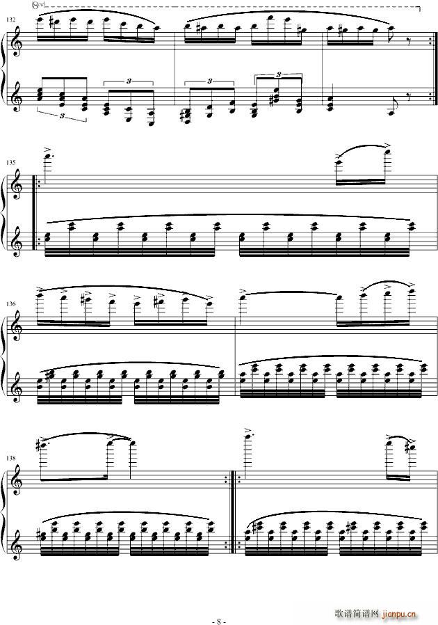 经典主题变奏曲(钢琴谱)8