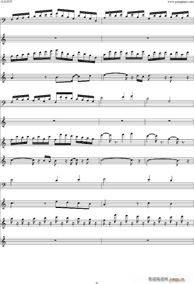 黄金太阳1大地图BGM(钢琴谱)6