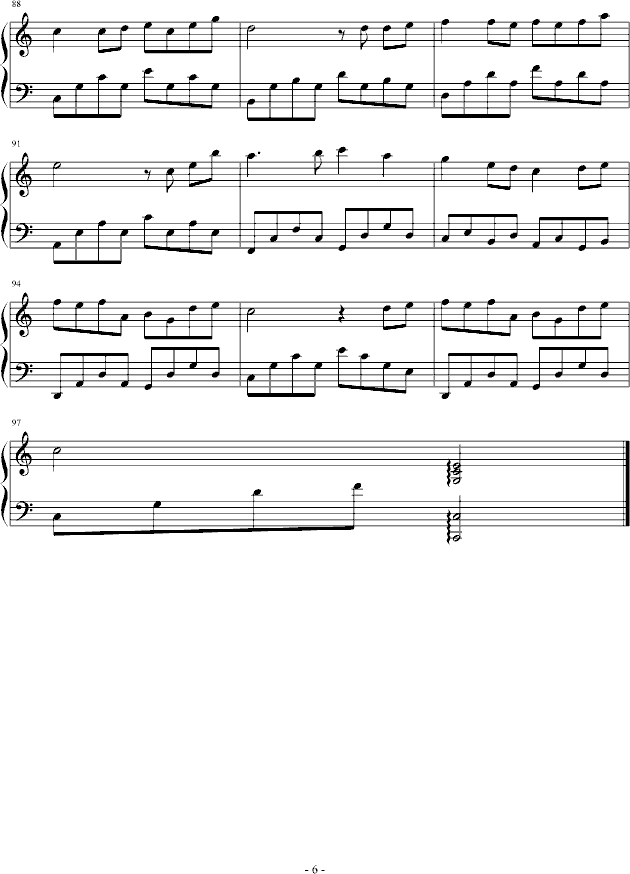 冰封的蓝色旋律(钢琴谱)6