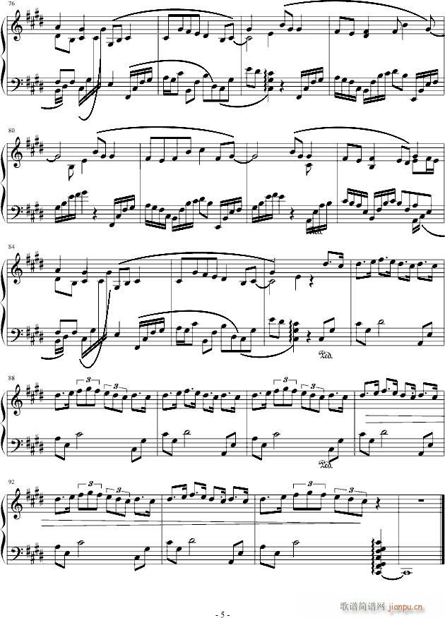 画心－张靓颖(钢琴谱)5