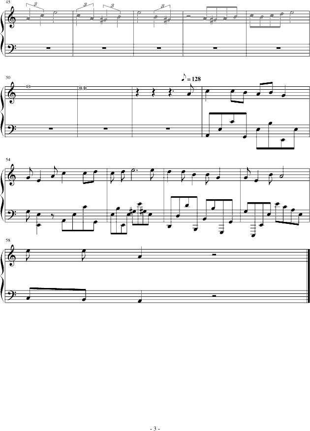 小丑的国度(钢琴谱)3