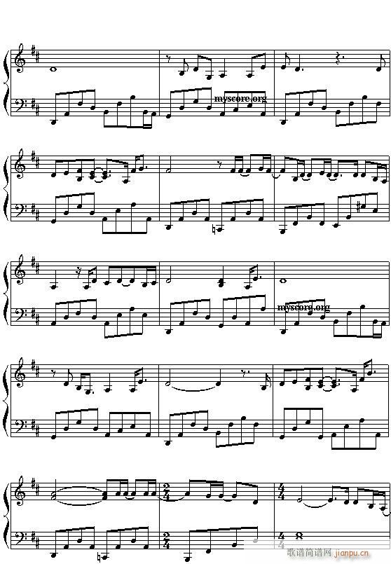 你不能说(钢琴谱)3