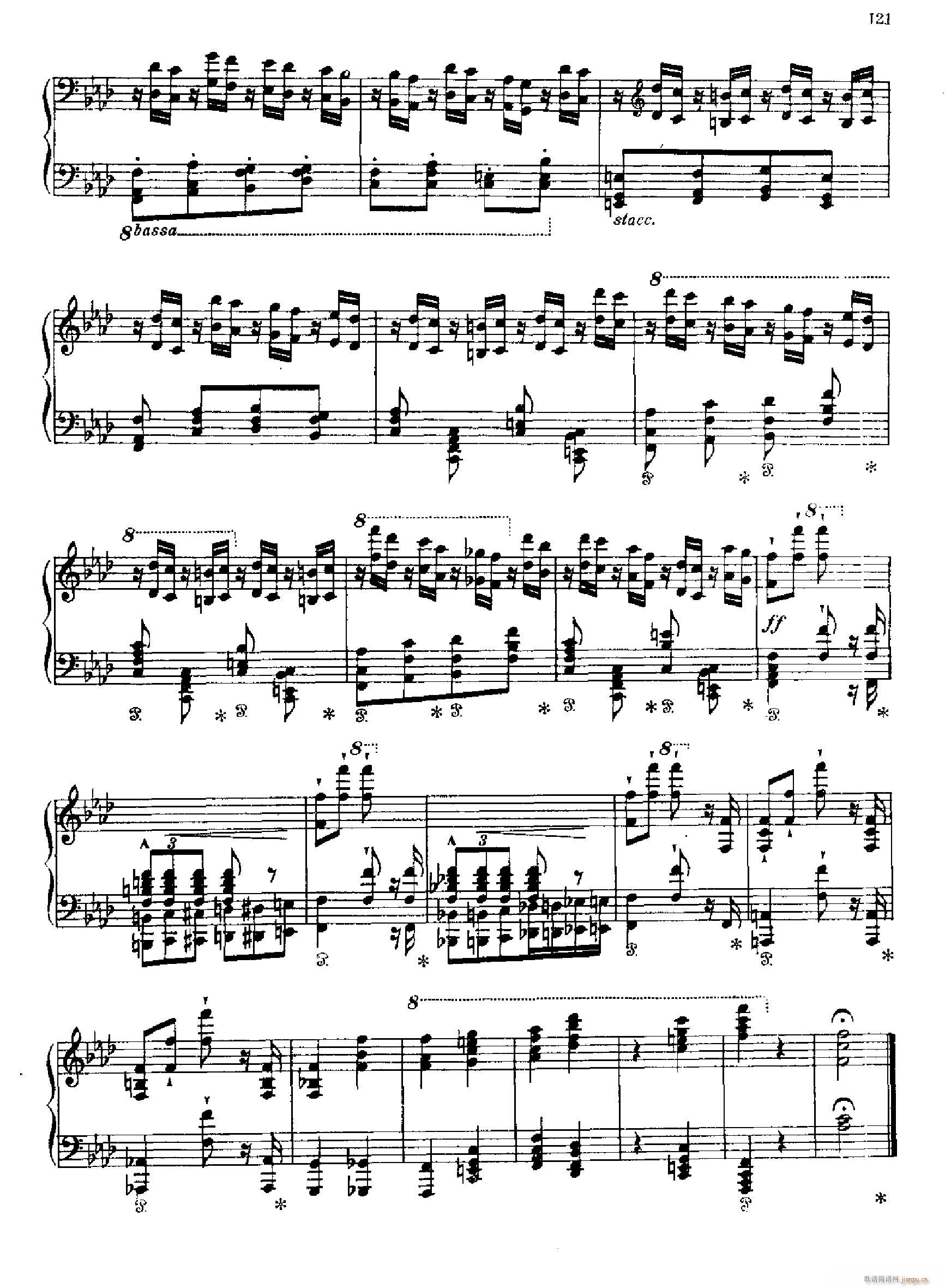 高级音乐会练习曲十二首之10(钢琴谱)12