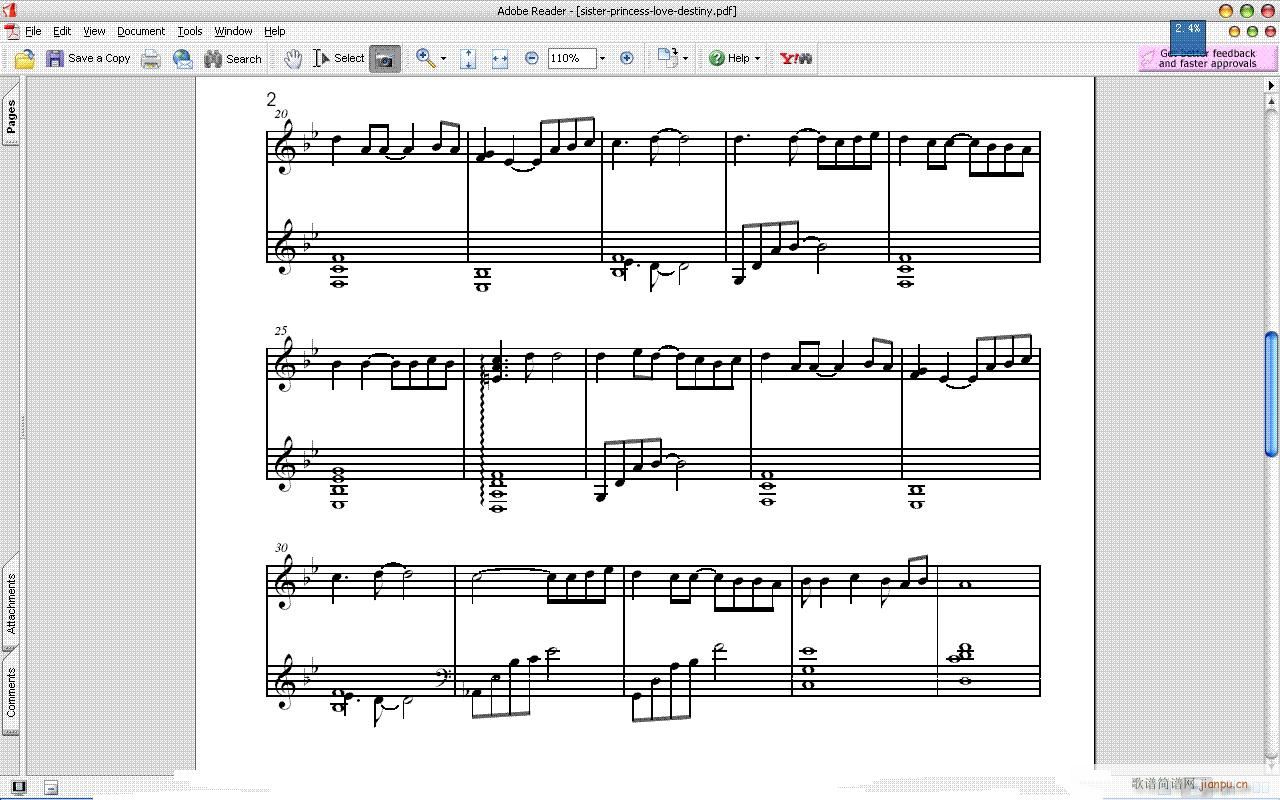 love  Desliny(钢琴谱)3
