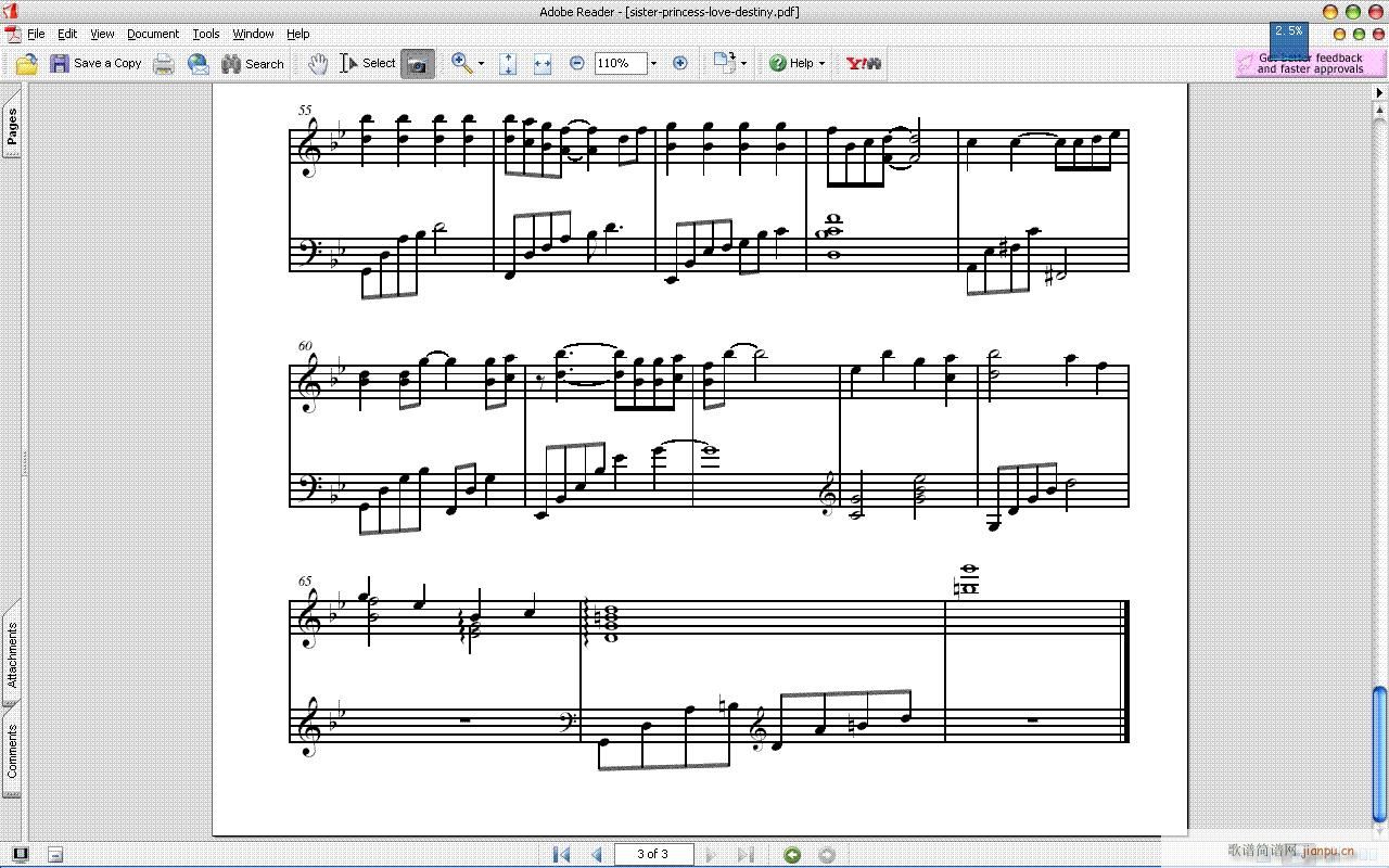 love  Desliny(钢琴谱)6
