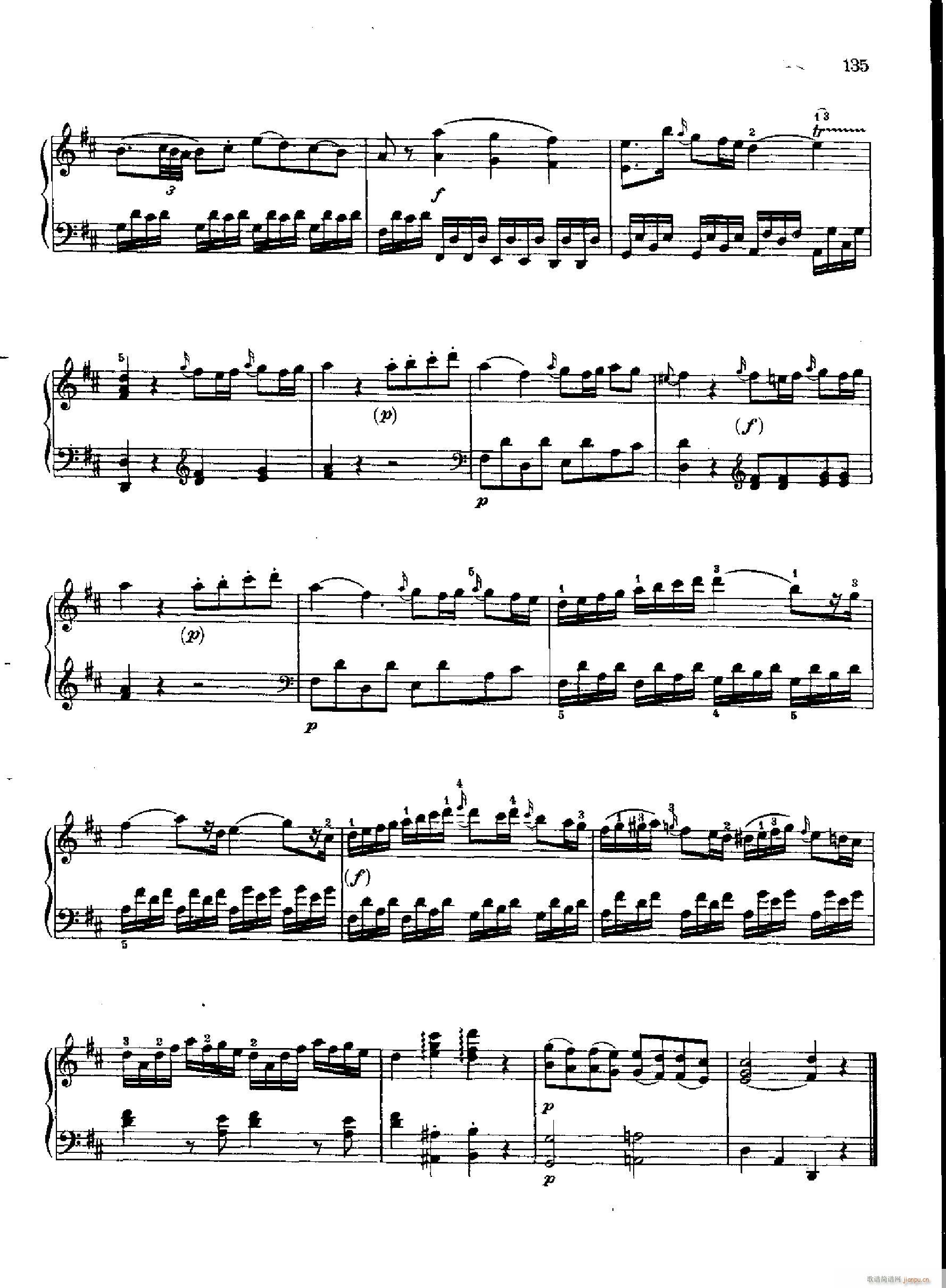 奏鸣曲Nr.810(钢琴谱)5