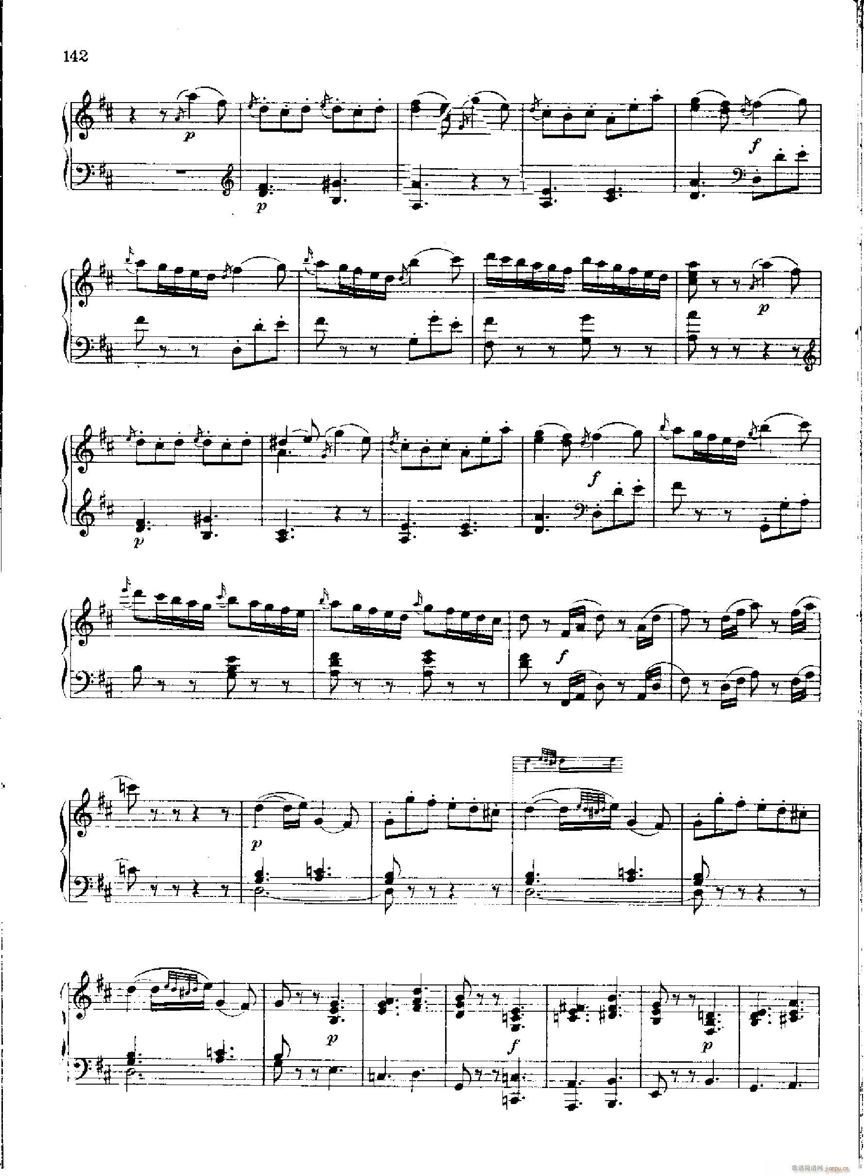 奏鸣曲Nr.810(钢琴谱)12