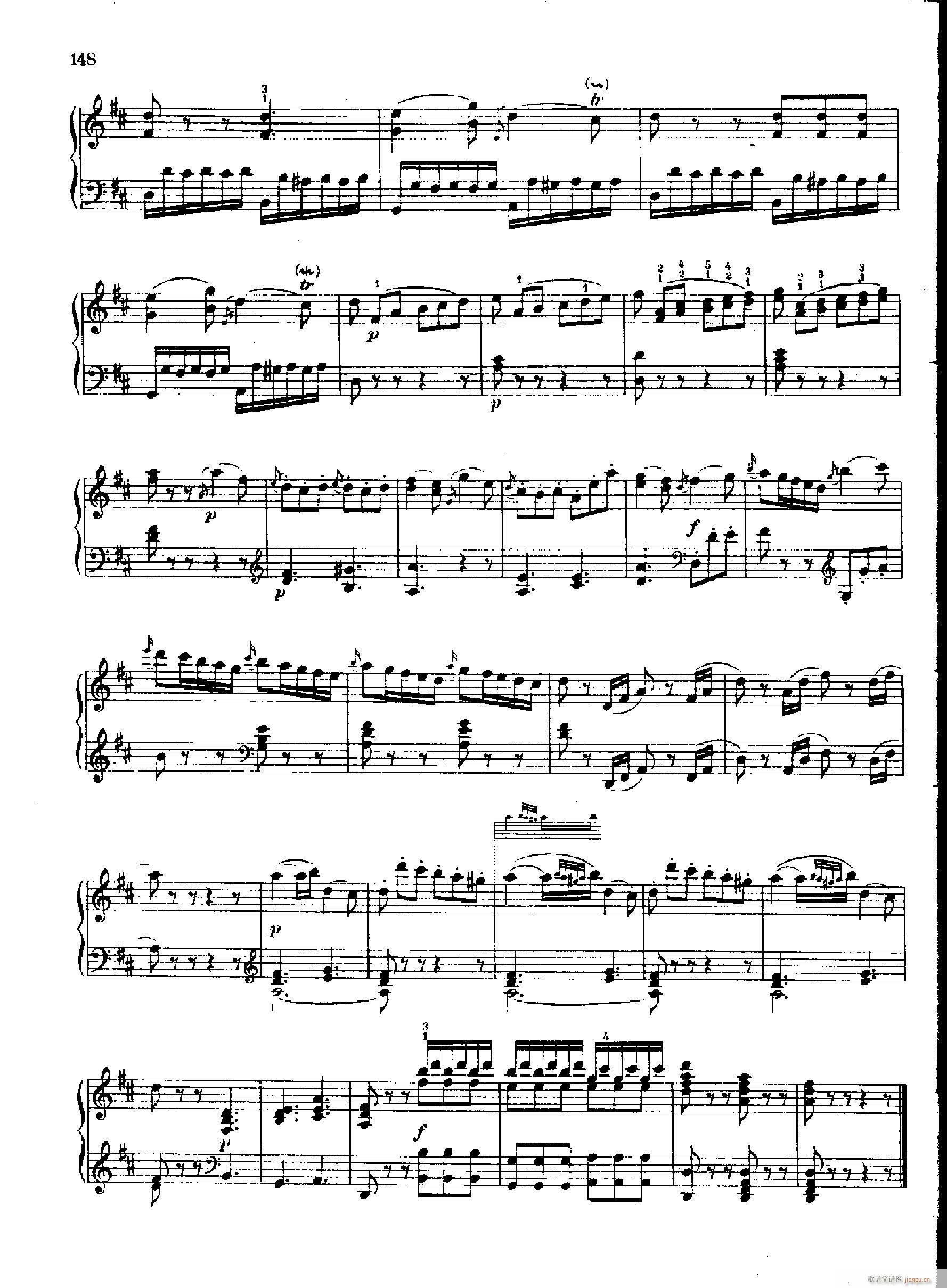 奏鸣曲Nr.810(钢琴谱)18