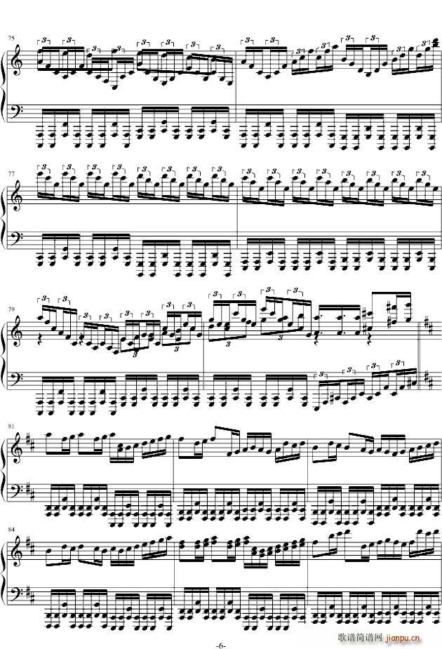 KANON(钢琴谱)6