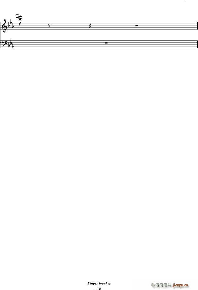 海上钢琴师2(钢琴谱)16