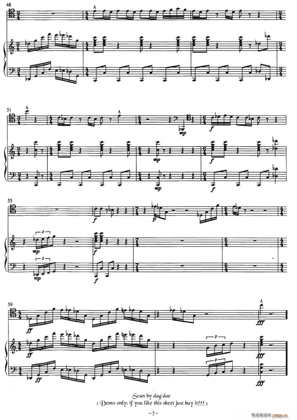 Los Bandidos(钢琴谱)5