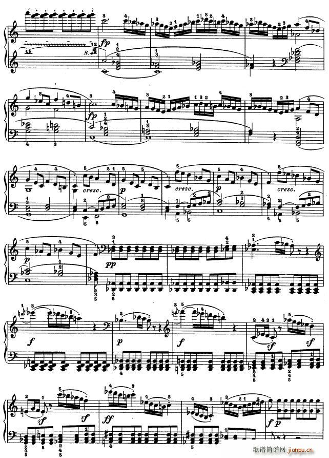 第二十一钢琴奏鸣曲(钢琴谱)12