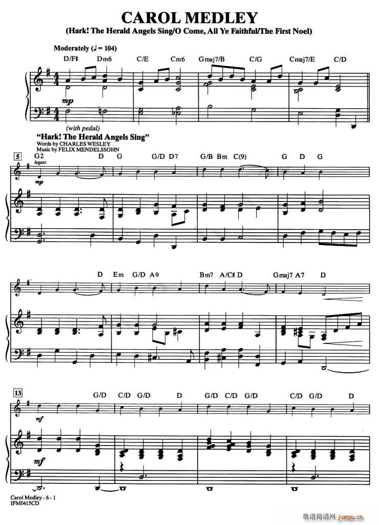 CAROL MEDLEY(钢琴谱)1