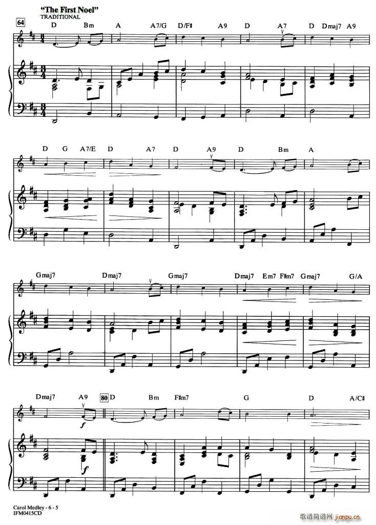 CAROL MEDLEY(钢琴谱)5