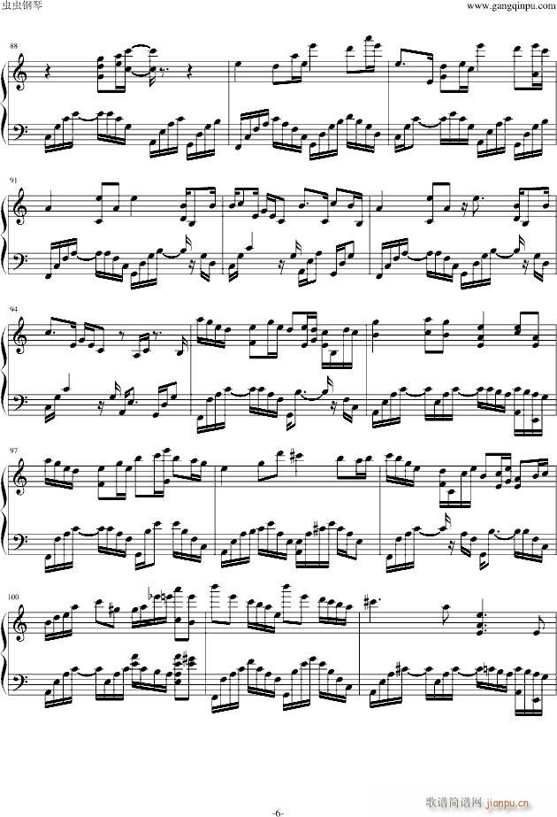 萤火虫之愿(钢琴谱)6