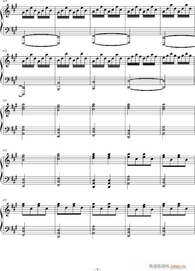 Some one like you(钢琴谱)5