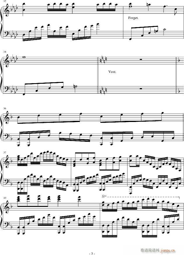 Remember yesterday(钢琴谱)3