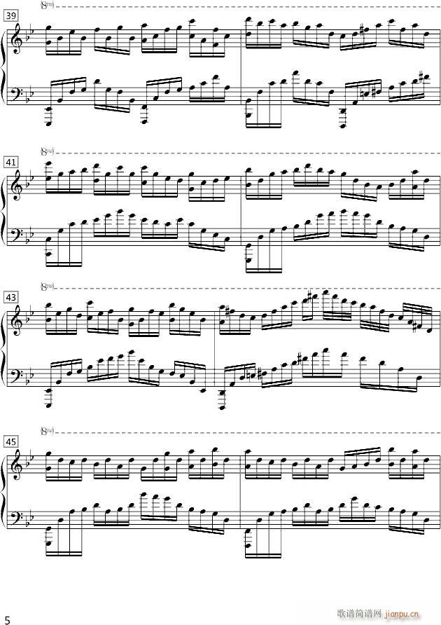 墨·凉(钢琴谱)5