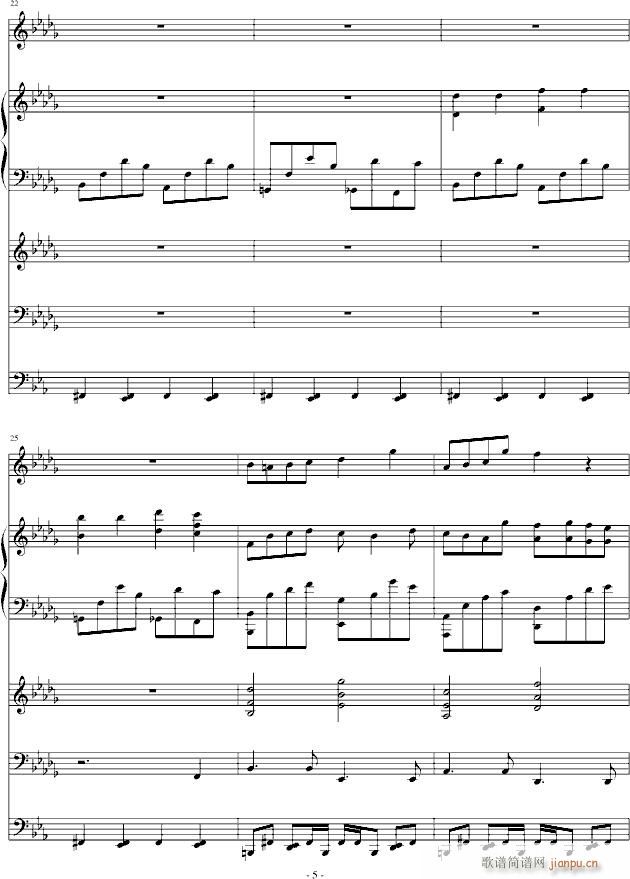 Lost Love(钢琴谱)5