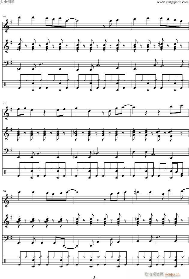 迪士尼乐园的约会(钢琴谱)5