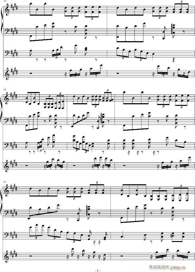 carpenter(钢琴谱)3