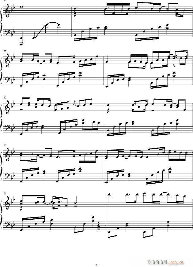 给血腥残阳——花开一个世界(钢琴谱)6