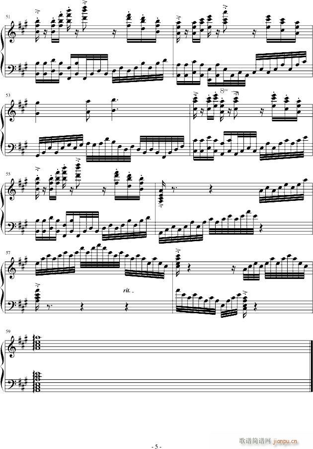 飞旋海豚(钢琴谱)5