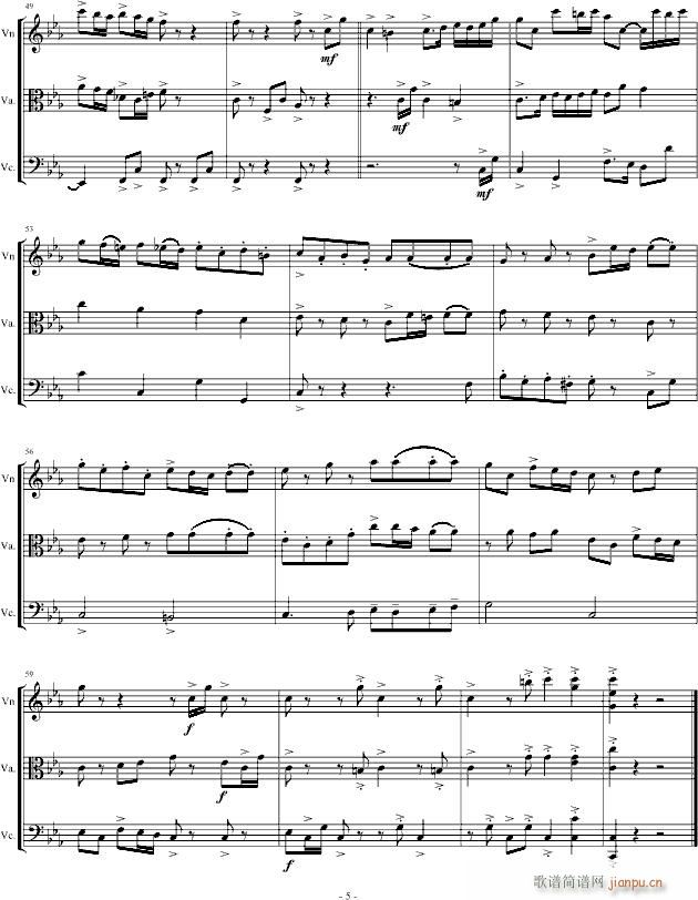 三声部赋格(钢琴谱)5