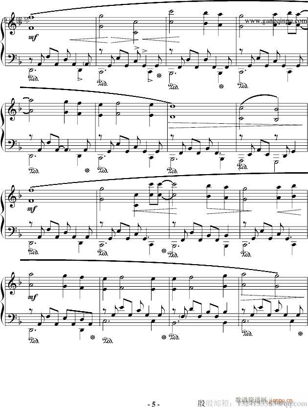 The Portrait(钢琴谱)5