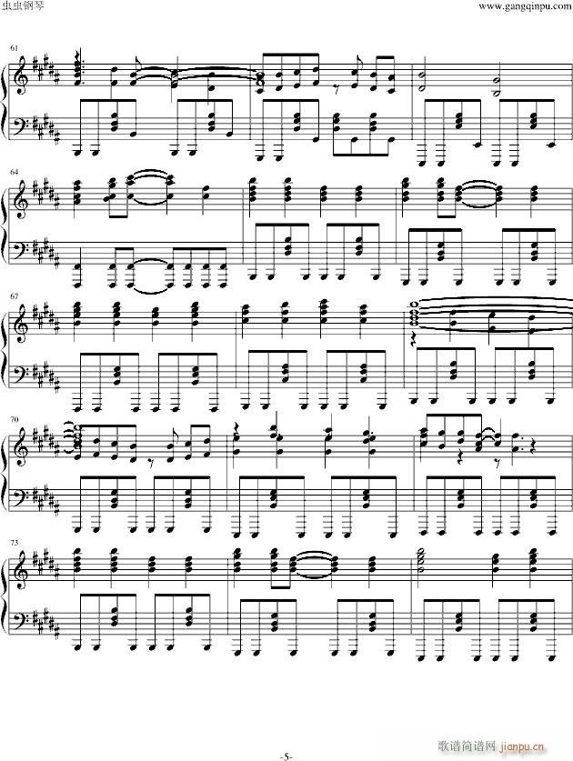 [Working!!] OP Someone Else(钢琴谱)5