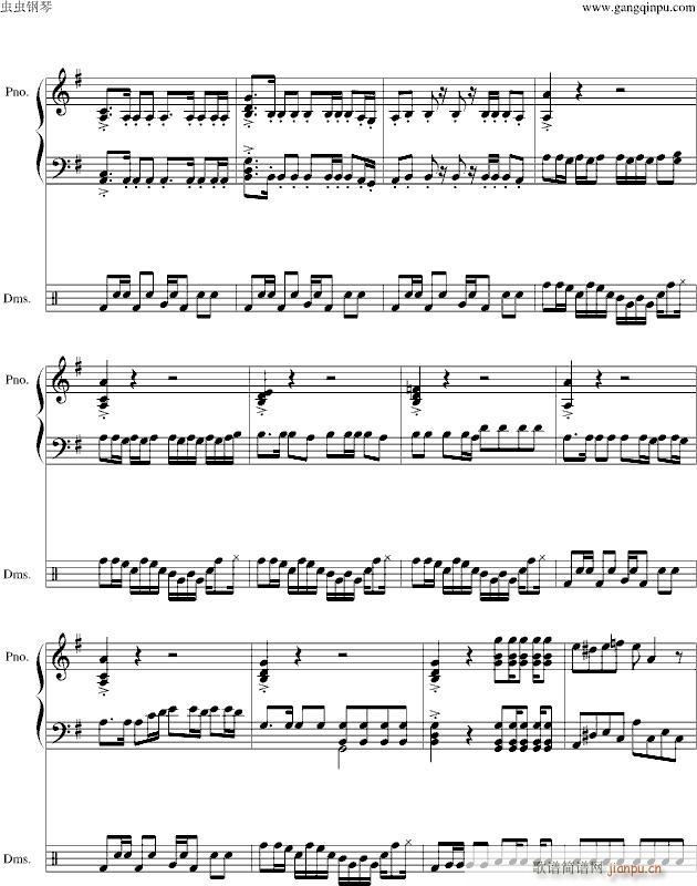 愤怒的小鸟里约版BGM(钢琴谱)3