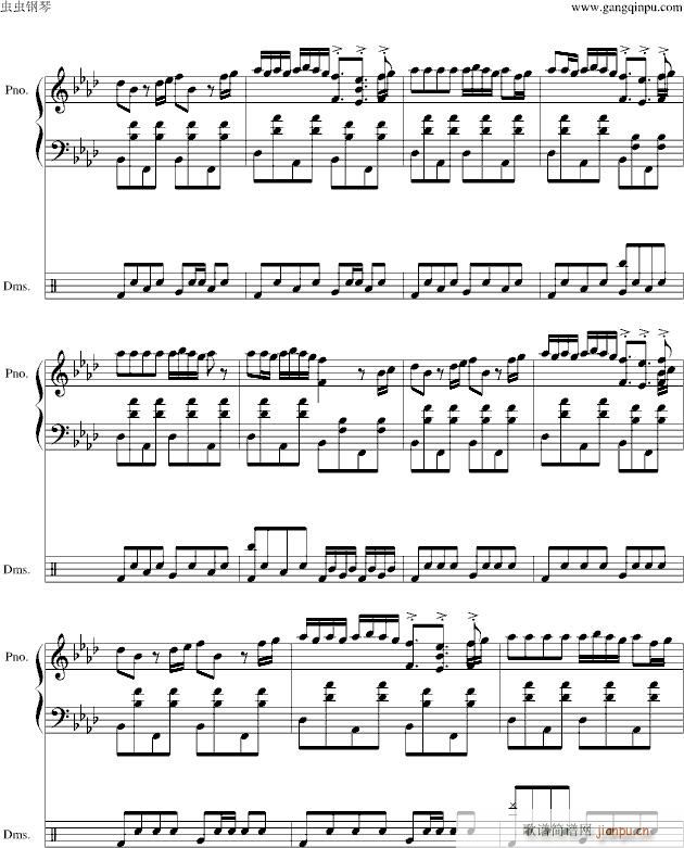 愤怒的小鸟里约版BGM(钢琴谱)6