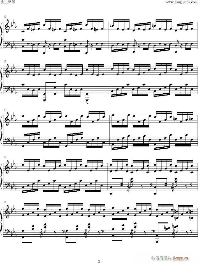 金曲奖杰伦宇豪双钢琴曲(钢琴谱)1