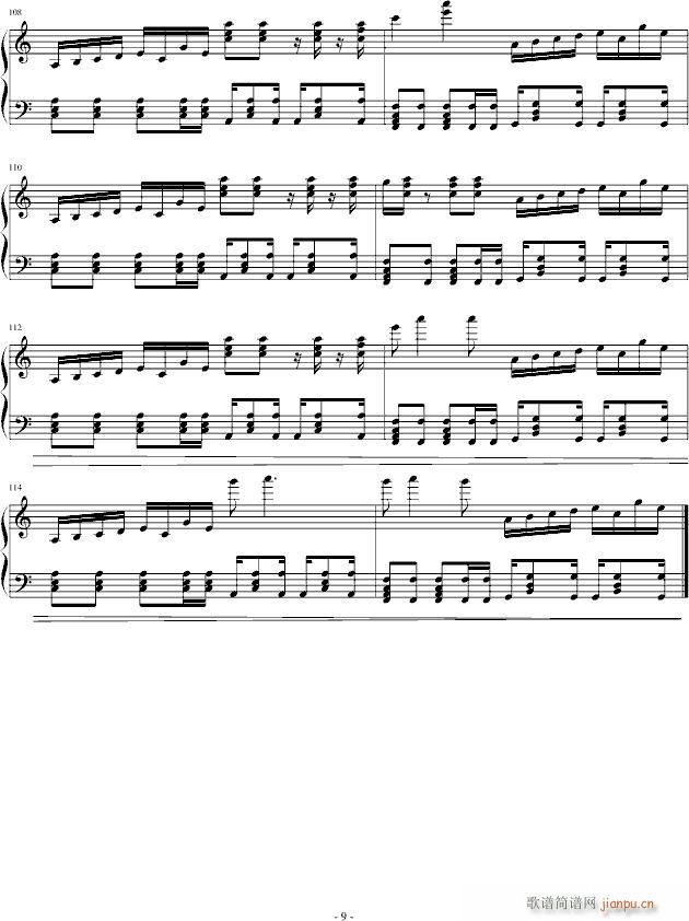 Beyond the time(钢琴谱)9