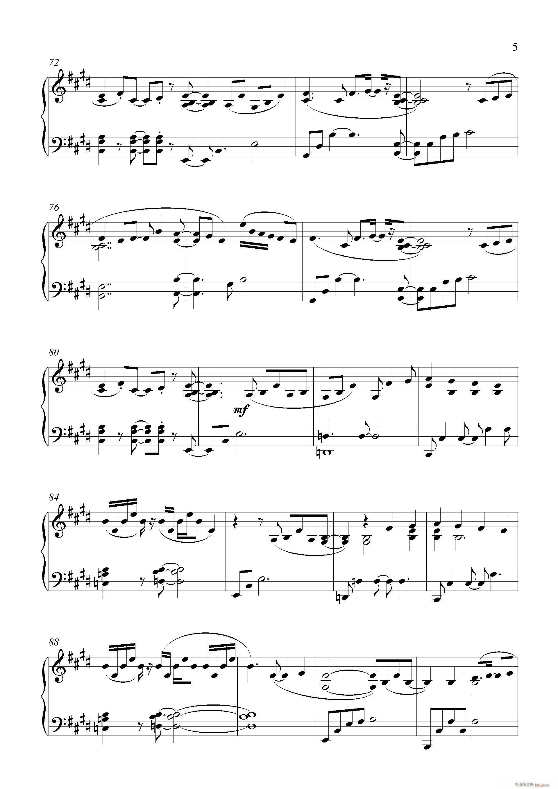 Love Will Reach the Stars(钢琴谱)5