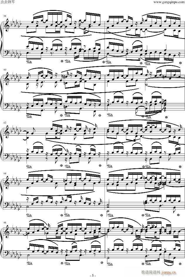 花之锁(钢琴谱)5