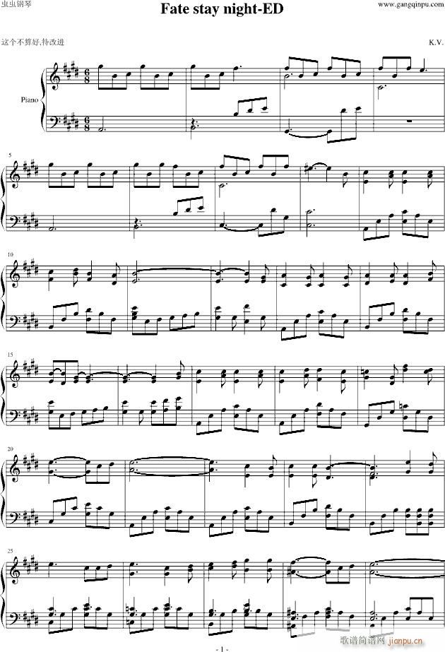 曾经有你的森林(钢琴谱)1