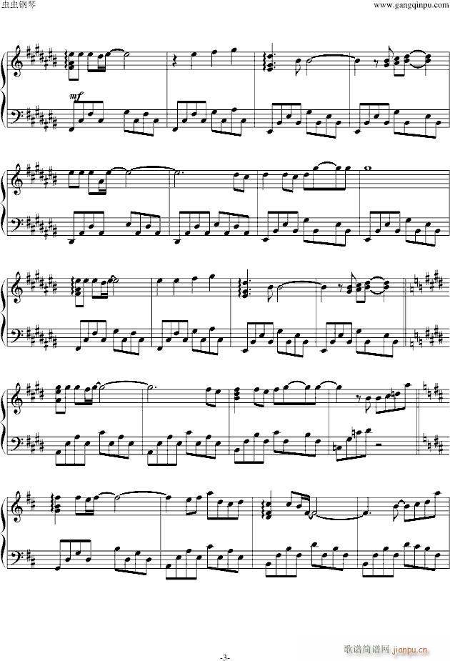 鸟之诗，原声(钢琴谱)3