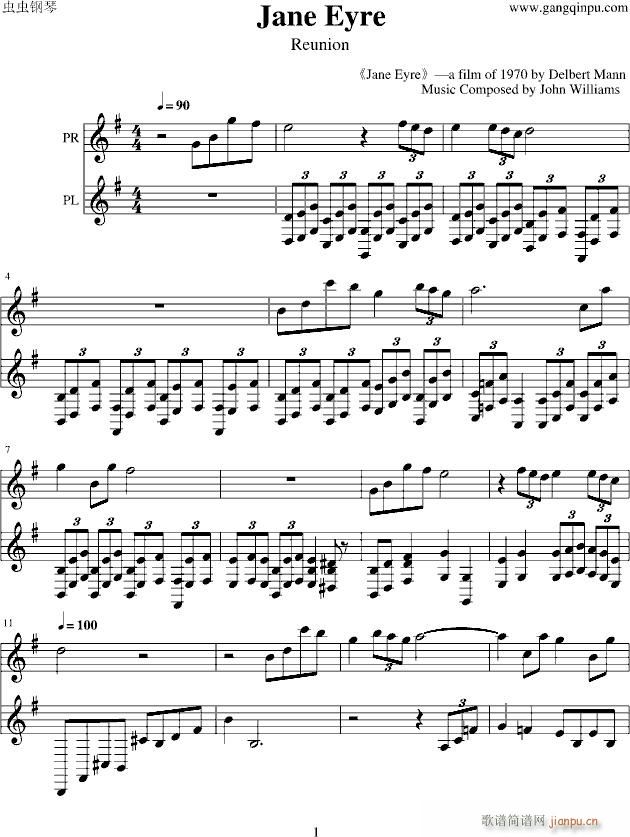 Jane(钢琴谱)1