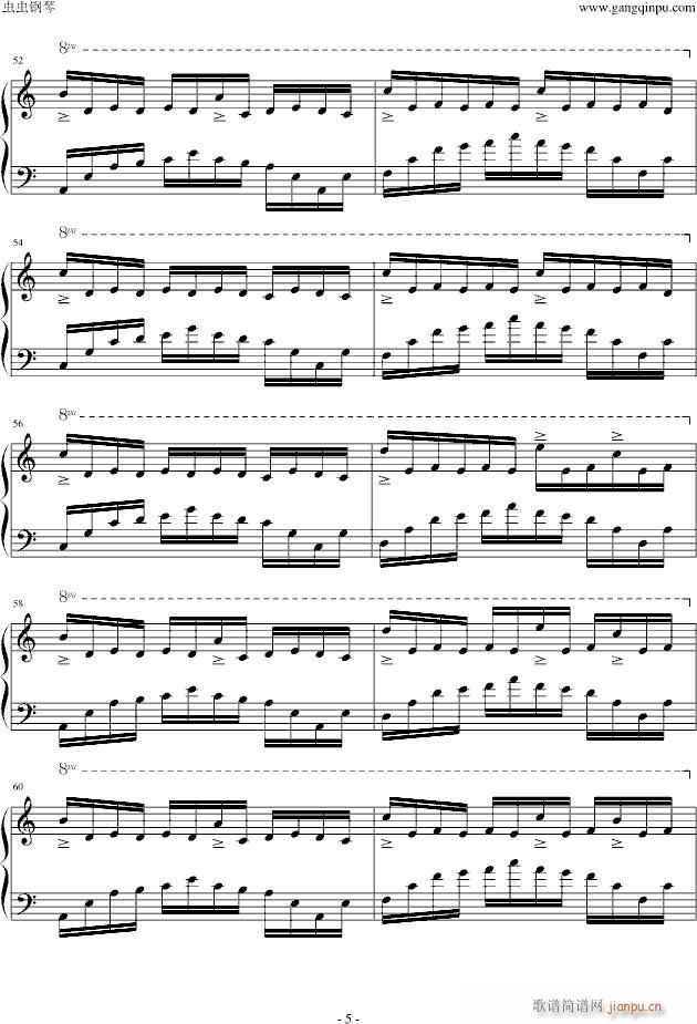 la valse damelie(钢琴谱)5