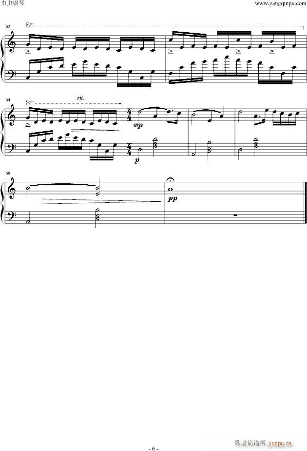 la valse damelie(钢琴谱)6