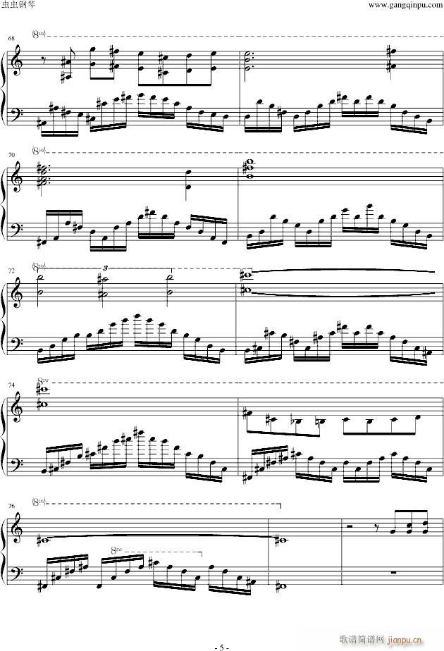 暴雪恶搞魔兽悲怆(钢琴谱)5