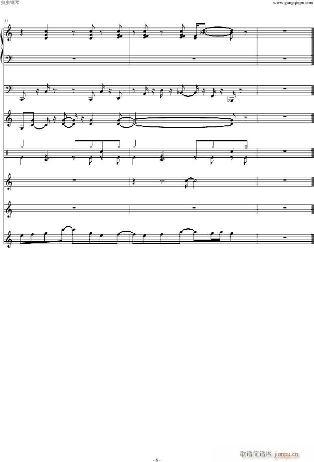 大富翁4(钢琴谱)6