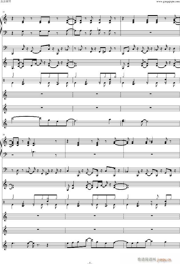 大富翁4(钢琴谱)5